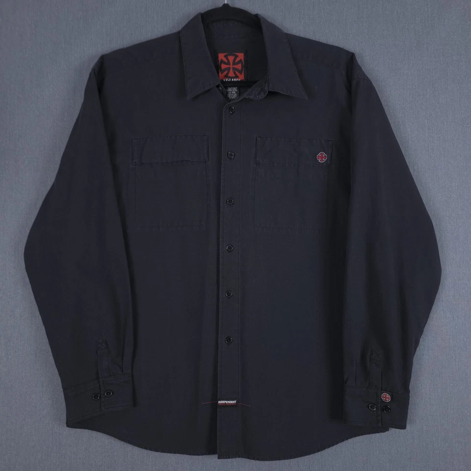 Independent Truck Company Skateboard Long Sleeve Shirt Mens 2XL Black Logo Y2K - Image 1 of 4
