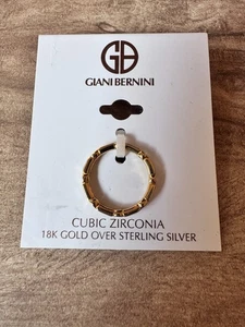 Giani Bernini Ring 18 Karat Gold über Sterlingsilber Größe 7 Neu - Bild 1 von 8