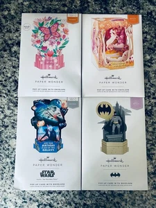 4 Birthday ~ Hallmark Paper Wonder ~ Design Pop-Up Card ~ Start Wars, Batman + - Picture 1 of 6