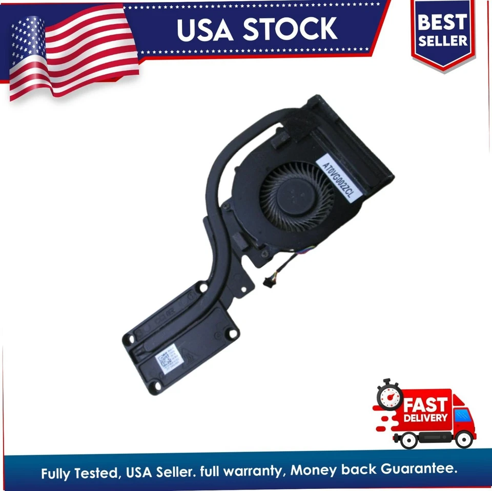 Genuine Dell Latitude E6440 CPU Cooling Fan w/ Heatsink VTNGR 0VTNGR Tested - Image 1 of 4