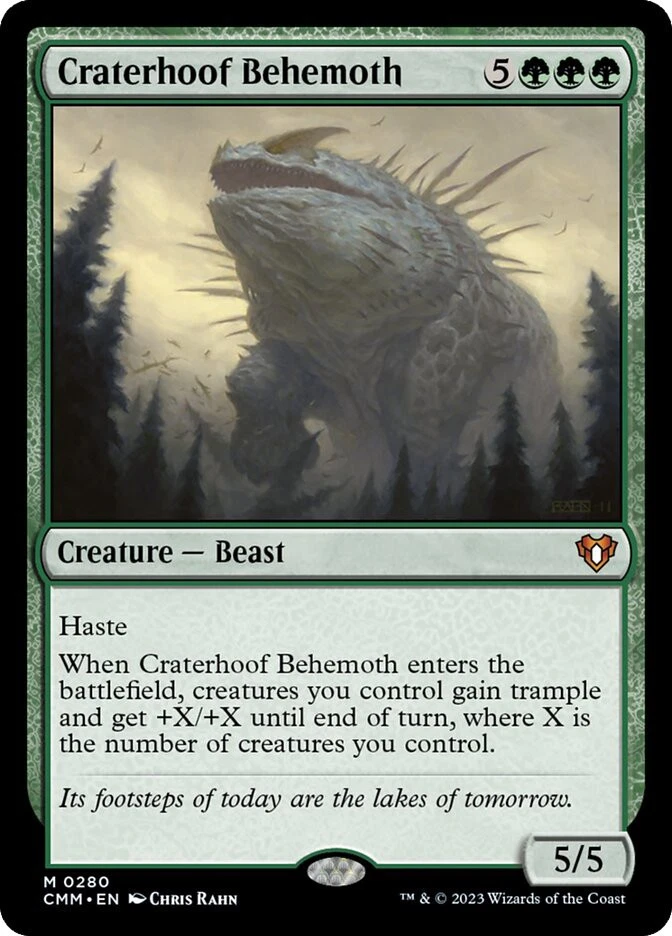 MTG Craterhoof Behemoth  - Commander Masters #280 - Image 1 of 1