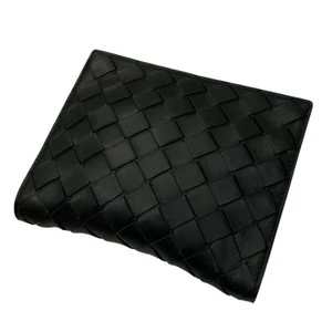 BOTTEGA VENETA Falttasche Handtasche Intrecciato Leder beige schwarz echt - Bild 1 von 24