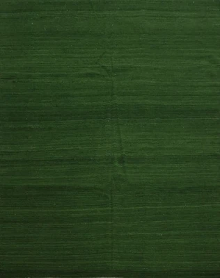 Deep Forest Kilim Square Rug 8x8 Hand-woven Modern for a Cozy Living Space - Image 1 of 4