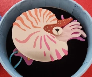 NIB Erstwilder ’Great Barrier Reef’ Chambered Nautilus Brooch by Carmen Hui - Picture 1 of 3