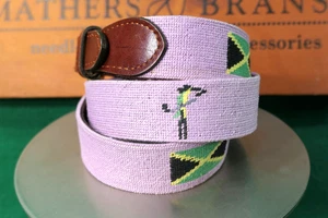 TRYALL CLUB Jamaica Smathers & Branson Gürtel Gr. 40 Nadelspitze / Leder - Bild 1 von 6