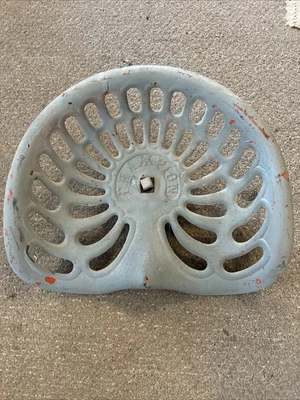 Vintage Champion Tractor Seat Cast Iron Antique Farmhouse Decor W/Seat Gear - Image 1 of 4