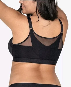 Leonisa Women's Posture Corrector Wireless Back Support Bra  Black  34C - Picture 1 of 5