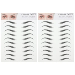 2 Pieces Eyebrow Stickers Miss Women's Transfers Stencil Tool Kit - Picture 1 of 12