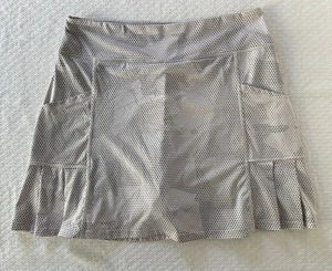 Annjoli Women’s Size XL Tennis Golf Pickleball Skirt Skort Gray w/ Pockets - Picture 1 of 9