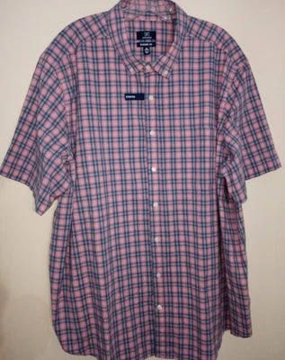 😃Camisa George Pocket ELASTIZADA Manga Corta Hombres Botón Frontal 3XL XXXL NUEVA SIN ETIQUETAS NUEVA Foto 1 de 4