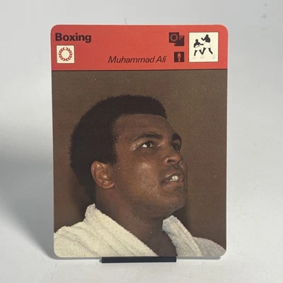Tarjeta de boxeo Sportscaster 1977 foto Muhammad Ali el más grande rara difícil de encontrar Italia Foto 1 de 4
