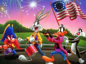 Looney Tunes Bugs Bunny Taz Sylvester Yosemite Sam Cartoons 8.5x11 Photo Print - Picture 1 of 1
