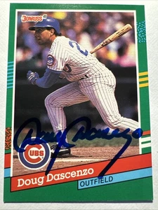DOUG DASCENZO 1991 Donruss #749 AUTOGRAPHED Signed AUTO Card CHICAGO CUBS - Picture 1 of 2
