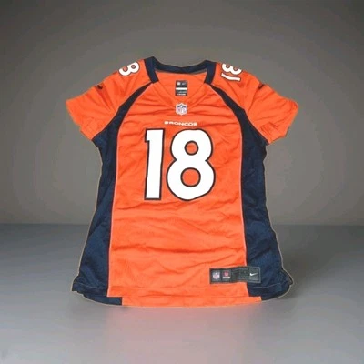 NIKE DENVER BRONCOS PEYTON MANNING ONFIELD WOMEN'S FOOTBALL JERSEY WOMEN'S Sz S - Image 1 of 4