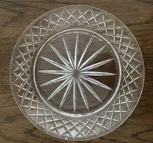 Royal Limited Handcut Crystal Serving Dish 21cm Diameter Made In Czechoslovakia - Picture 1 of 3