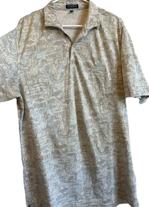 Peter Millar Golf Polo "Ritz Carlton Hotel" Jeep Camping Auto Grafikdruck Herren L - Bild 1 von 11