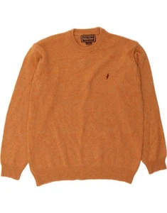 MARLBORO CLASSICS Mens Crew Neck Jumper Sweater XL Orange Wool DB02 - Picture 1 of 3