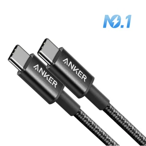 Anker Double-Braided Nylon USB-C to USB-C Cable | Black | 60W | 6FT(180cm) | PD - Picture 1 of 11