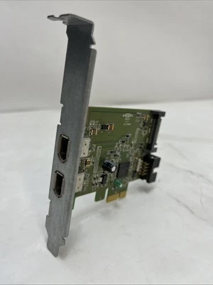 HP DUAL PORT FIREWIRE IEEE PCI EXPRESS X1 CARD 628008-001 Ref: D1633 - Image 1 of 4