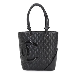Bolso de Mano CHANEL Línea Cambon Mediano Cuero Esmalte Negro A25167 Cartera 90252585 - Imagen 1 de 11