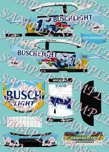 PreOrder 2025 Ross Chastain Busch Light Iowa Farmers 1/64 Peel& Stick Decals - Picture 1 of 1