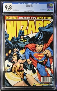 Wizard Magazine #82 CGC 9.8 solo 1 censimento 1998 JLA Justice League variante copertina - Foto 1 di 6
