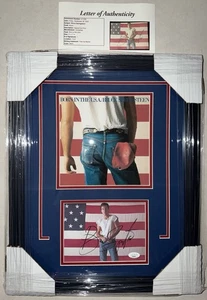 Bruce Springsteen Signed Framed Photo Print JSA LOA Born In The USA RARE ! - Picture 1 of 3