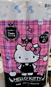 Sanrio Hello Kitty Toilet Paper Bath Tissue 12 Rolls SEALED Package HTF Japan - Picture 1 of 8