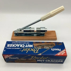 Vintage Reed’s Rocket Nut Cracker Model 816 Made In USA Pecan Walnut Brazil Nuts - Picture 1 of 16