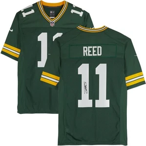 Jayden Reed Green Bay Packers Autographed Green Limited Jersey - Picture 1 of 5
