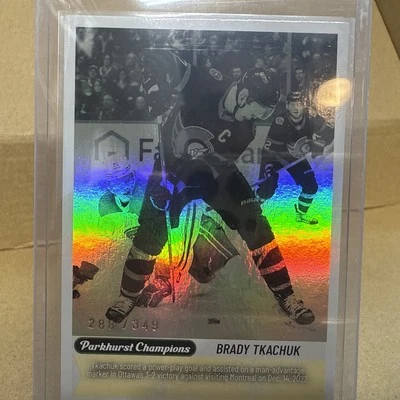 2023-24 Parkhurst Champions Wire Images #WI-7 Brady Tkachuk #/349 - Image 1 of 4