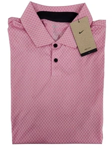 Nike Tour Dri-Fit Golf Polo Shirt Pink Mens Size Small-Tall New FD5744 533 - Picture 1 of 12