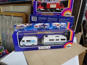 Boxed Model Siku 2518 VW Lt28 With Caravan - Picture 1 of 9