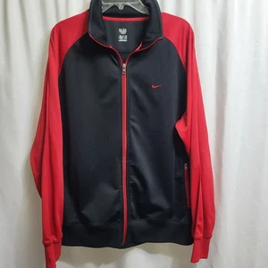 Nike Trainingsjacke Full Zip Athletic Dept Schwarz Rot XXL - Bild 1 von 10