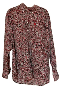 Cinch rotes Paisley Western Button Down Herrenhemd Größe M - Bild 1 von 5