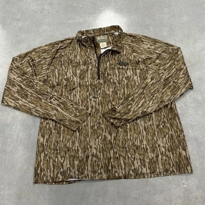 Drake Waterfowl 2XL Camo Quarter Zip Performance Shirt Mossy Oak - Image 1 of 4
