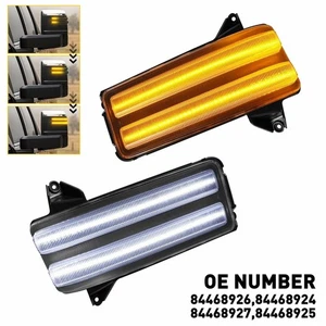 2X Sequential Amber White LED Marker Mirror Light For Chevy Silverado Sierra GMC - Picture 1 of 10
