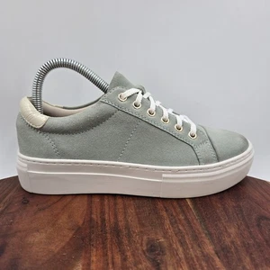 Vagabond Zoe Damenschuhe 6 grün weiß Wildleder Schnürschuhe Plateau klobige Turnschuhe - Bild 1 von 12