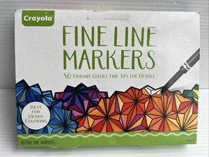 Crayola Fine Line Marker für Erwachsene 40 Stück Skinny Marker für Erwachsene Coloring - Bild 1 von 5