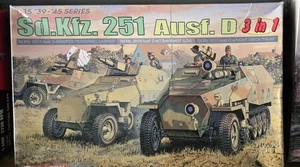 1/35 Dragon Sd.Kfz.251 Ausf.D 3 in 1 WWII German Halftrack kit 6233 - Picture 1 of 1