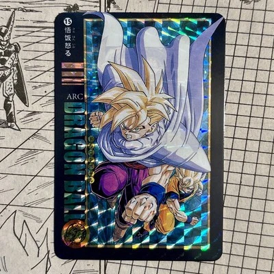 DBZ Holo Foil Prism Card Super Saiyan 2 Gohan & Goku Vs Cell Dragon Ball Z 2018 - Image 1 of 4