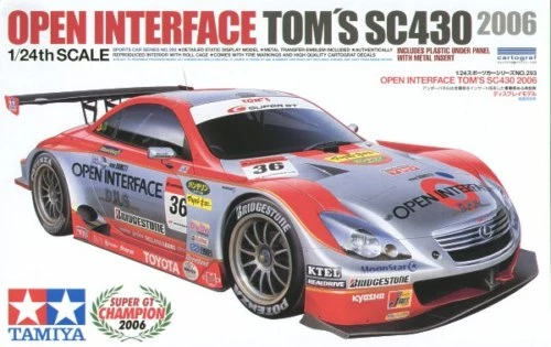 KIT TAMIYA 1:24 AUTO OPEN INTERFACE TOM'S SC430  24293 - Immagine 1 di 1