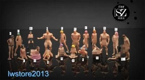 Sexy Girl Man Lovers Scene Props Miniatures Figures Model For Cars Vehicles Toys - Picture 1 of 1