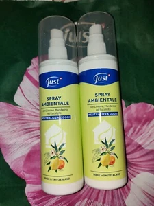 Just Spray Ambientale 2 Pezzi Ambiente Profumato Agli Agrumi FAVOLOSO - Foto 1 di 1