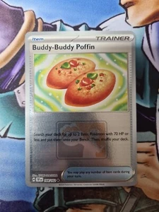 Buddy-Buddy Poffin 144/162 Reverse Holo Pokémon Play! Gestempelt Promo - Bild 1 von 2