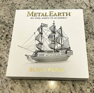Metallo Terra Nera Perla Nave Taglio Laser 3D Metallo Modello Kit Fascinazioni - Foto 1 di 3