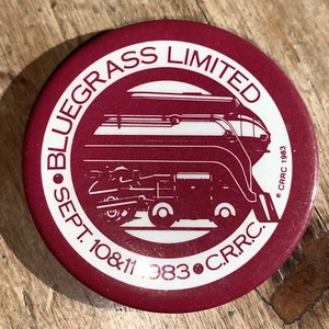 1983 Sept 10 & 11 Bluegrass Limitato CRRC Pulsante posteriore 1 3/4"" - Foto 1 di 3