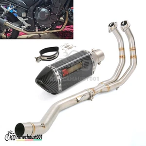 For Honda CBR500R CB500X CB500F 2013-2024 Whole Exhaust Muffler Tips Header Pipe - Picture 1 of 16