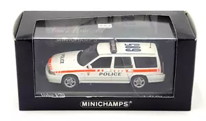 MiniChamps Volvo V70 Gendarmerie Vaudoise Police Car 1:43 Scale Diecast LE - Picture 1 of 7