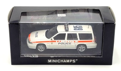 MiniChamps Volvo V70 Gendarmerie Vaudoise Police Car 1:43 Scale Diecast LE - Image 1 of 4